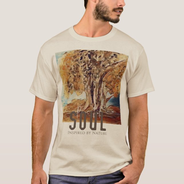 Camiseta Alma Pacífica Inspirada Na Paisagem Natural (Frente)