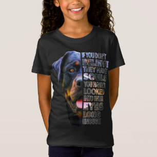 Camiseta Alma Rottweiler Eu Adoro Cachorros Rotativos