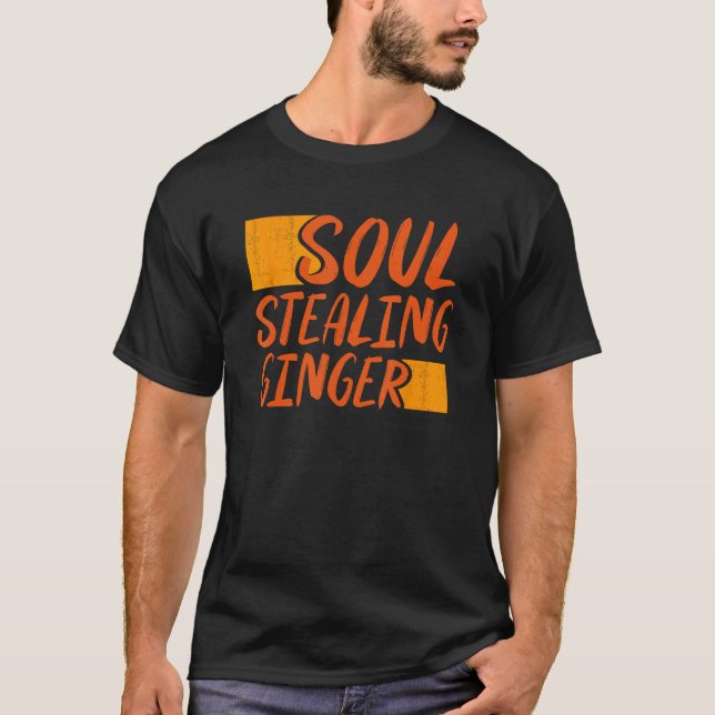 Camiseta Alma Roubando Cabeça Vermelha Ginger (Frente)