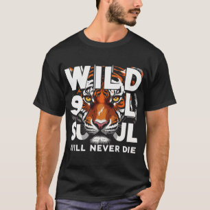 Camiseta "Alma Selvagem - Arte Motivacional De Olhos-De-Tig