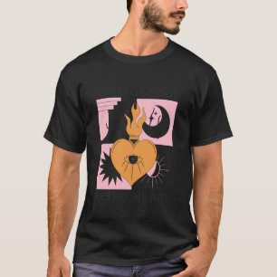 Camiseta Alma Vintage Coração Retro (Declaração Espiritual