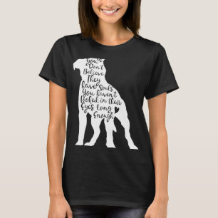 Camiseta Almas Pitbull Salvam-se Cão-De-Corte-De-Cabelo-De-