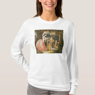 Camiseta Almaviva ajoelha-se antes de sua esposa no