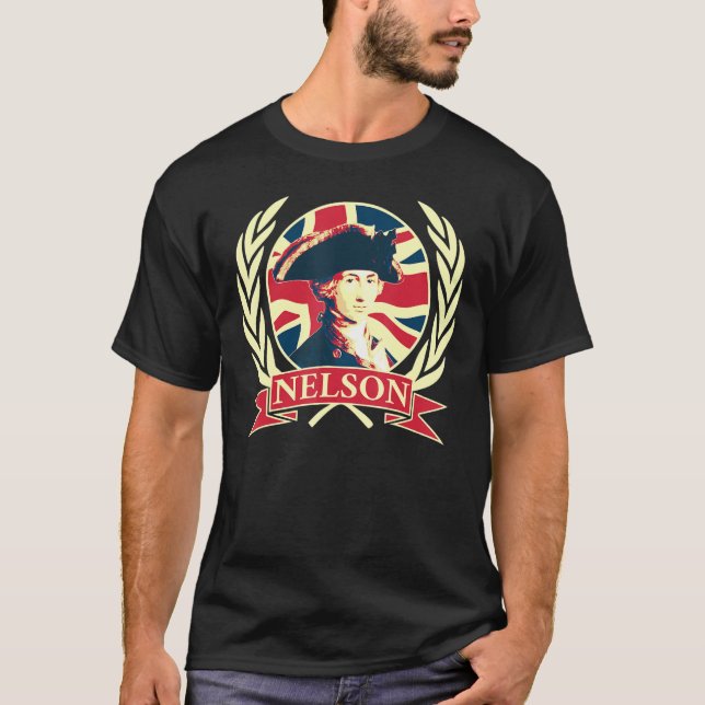Camiseta Almirante Horatio Nelson British Flag Propaganda  (Frente)