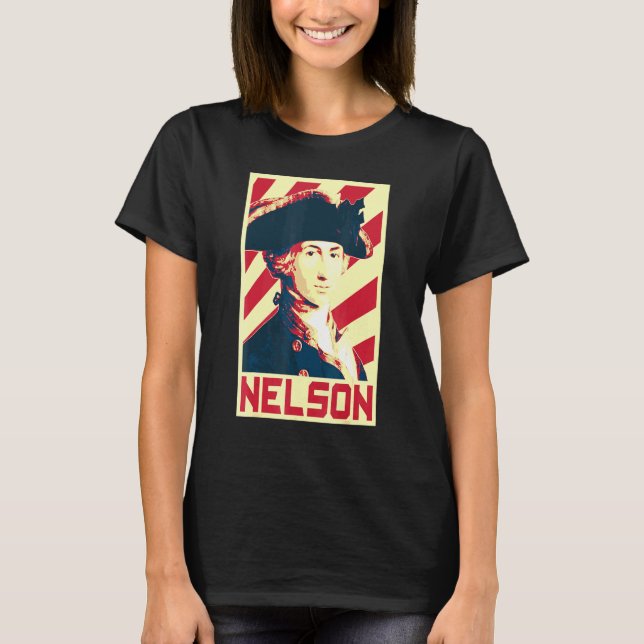 Camiseta Almirante Horatio Nelson British Flag Propaganda (Frente)