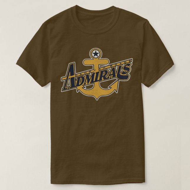 Camiseta Almirantes do Hampton Roads Retro Defunct Hockey (Frente do Design)
