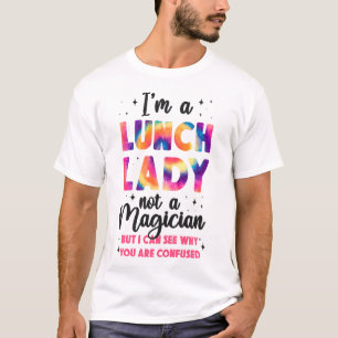 Camiseta Almoçadora Dama Cafeteria Tripulação Eu sou Uma Da