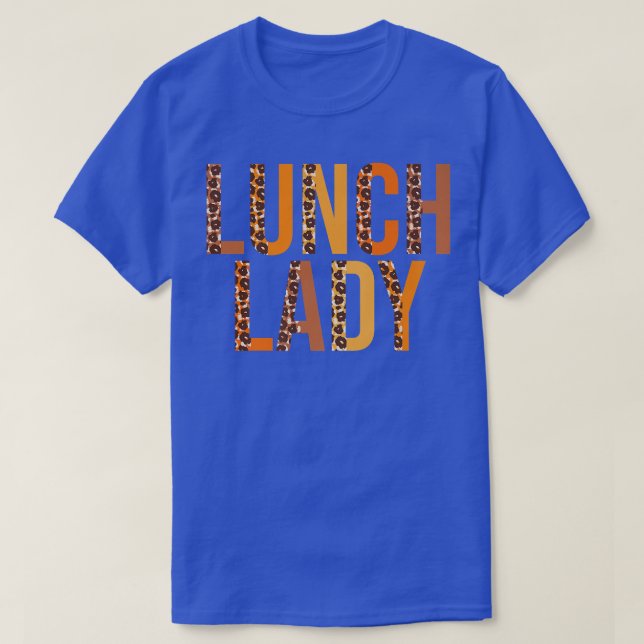 Camiseta Almoçando Lady Leopard Squad Cute Fall Autumn Than (Frente do Design)