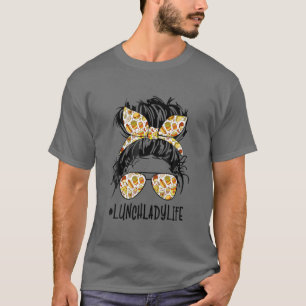 Camiseta Almoçando Lady Messenger Hair Mulher Bun Lunch La