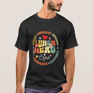 Camiseta Almoçar Hero Crew Funny School Caferias Lad