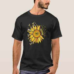 Camiseta Almoçar Lady Squad Sunflower Impressão Almoçadas D