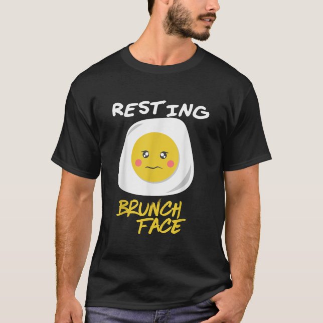 Camiseta Almoço De Café Da Manhã Engraçado De Branca De Ovo (Frente)