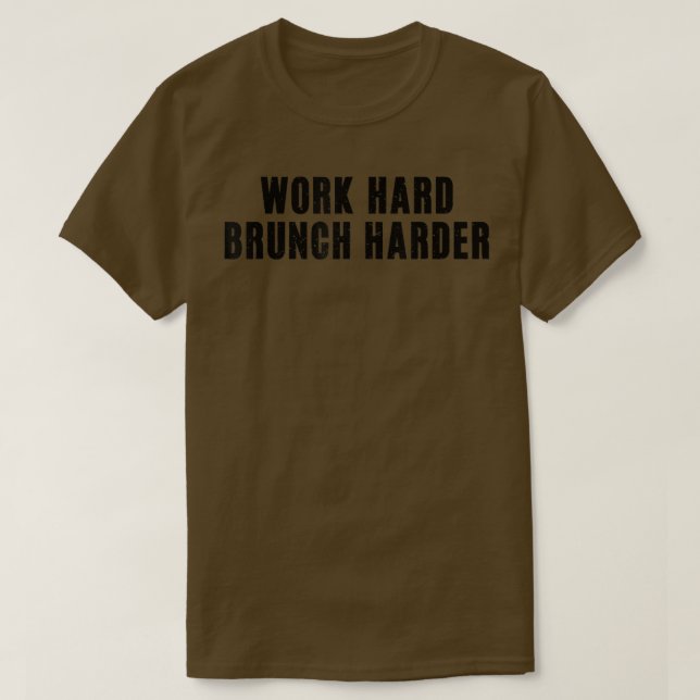 Camiseta Almoço do café da manhã mais duro do Duro de traba (Frente do Design)