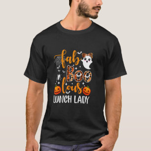 Camiseta Almoço Fabooloso Lady Funny Lunch Lady Halloween P