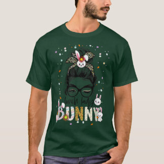 Camiseta Almoço Lady Bunny Leopard Messy Bun Engraçado Almo