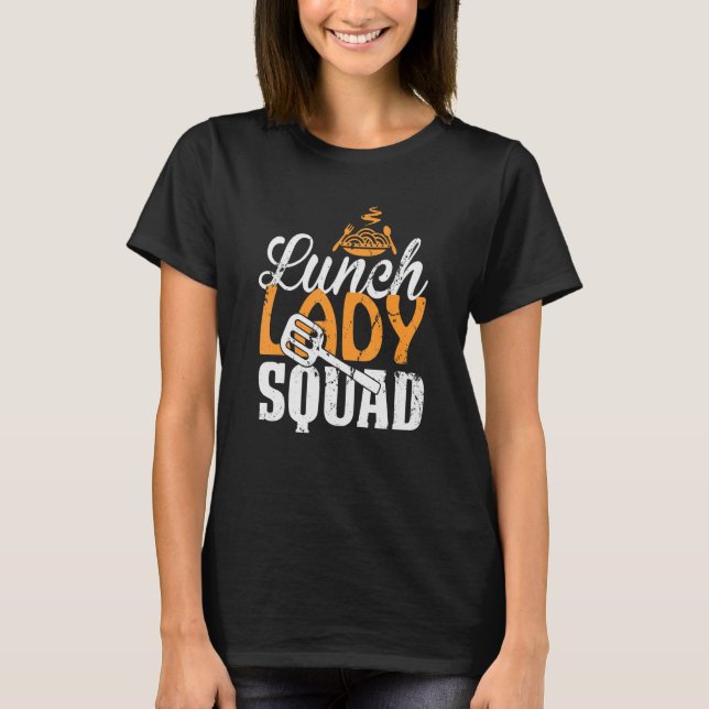 Camiseta Almoço Lady Squad Cafeteria Creme Lady Life (Frente)