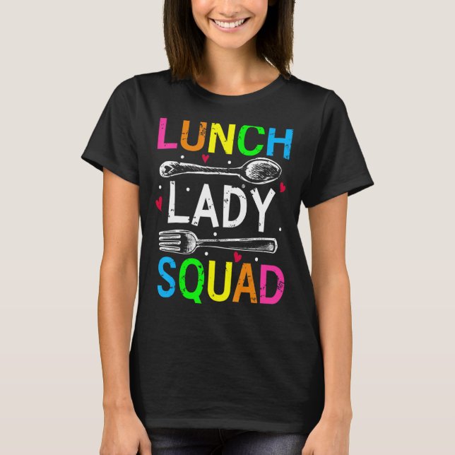 Camiseta Almoço Lady Squad Cafeteria Creme Lady Life (Frente)