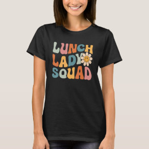 Camiseta Almoço Lady Squad Retro Lunch Ladies Rock Cafeteri