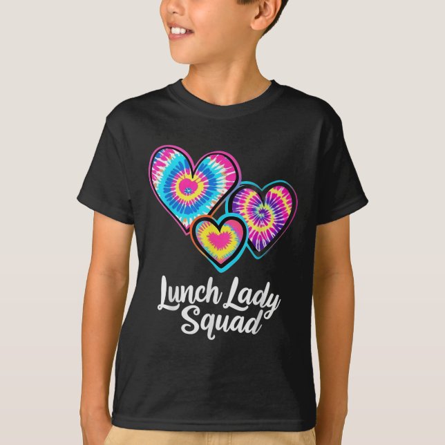 Camiseta Almoço Lady Squad Tie Dye Heareteria Funcionarios  (Frente)