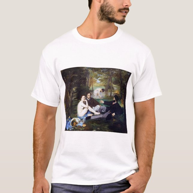 Camiseta Almoço na grama, Manet (Frente)
