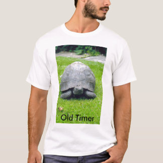 Camiseta Almofada a tartaruga., temporizador velho