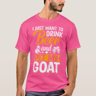 Camiseta Almofadas De Cabra Eu Só Quero Beber Cerveja E Pet