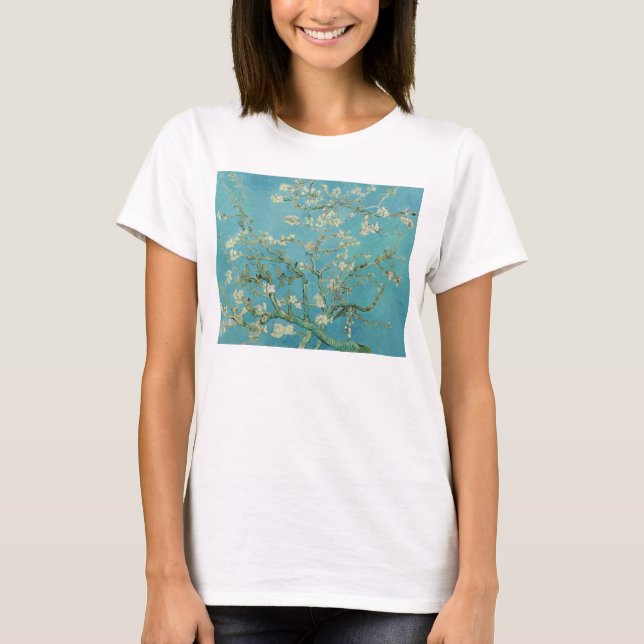 Camiseta Almond Blossoms de Vincent Van Gogh Fine Art (Frente)