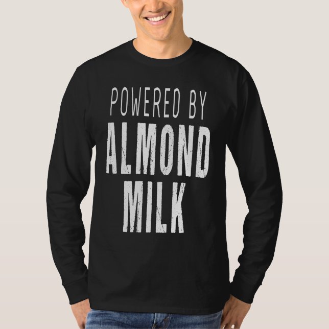 Camiseta Almond Milk   Powered By Almond Milk (Frente)