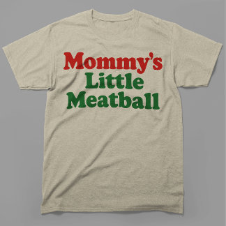 Camiseta Almôndega da Mamãezaita Divertida Italiana Retrô