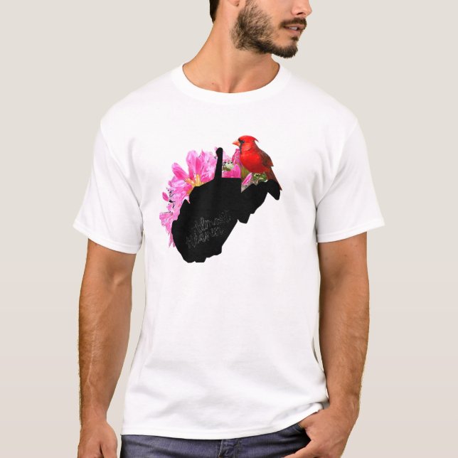 Camiseta Almost Heaven West Virginia Cardinal Wv (Frente)