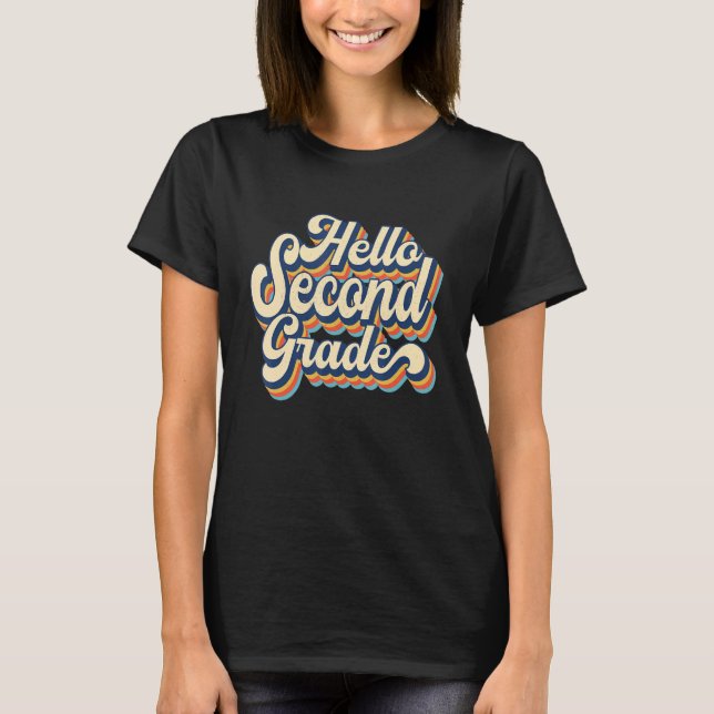 Camiseta Alô, 2º ano de segundo da Equipe, Volta para a Esc (Frente)