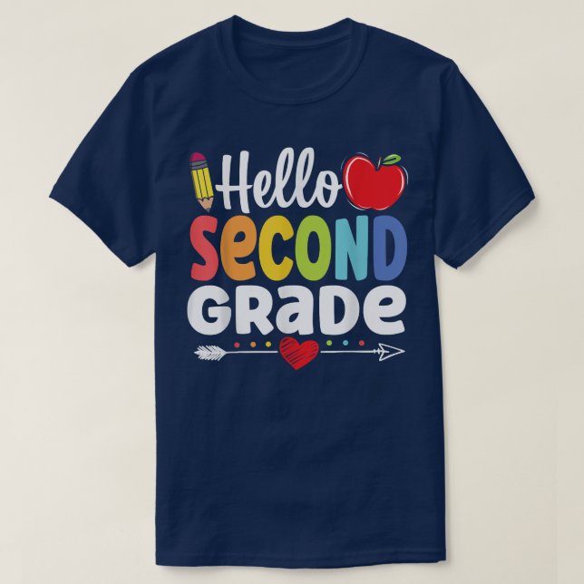 Camiseta Alô, 2º ano de segundo da Equipe, Volta para a Esc (Frente do Design)