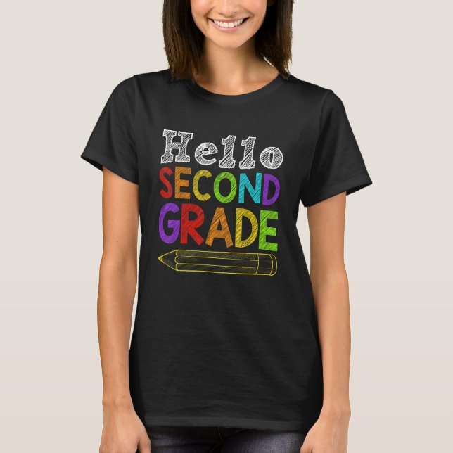 Camiseta Alô, 2º ano de segundo do time, de volta à escola  (Frente)