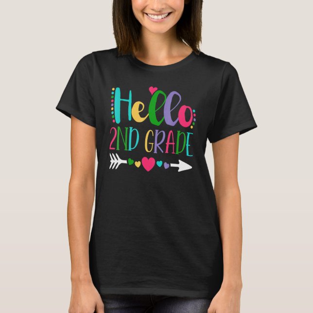Camiseta Alô, 2º ano de segundo do time, de volta à escola  (Frente)
