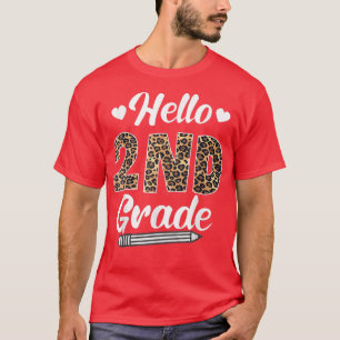 Camiseta Alô, 2º ano de volta aos professores de leopardo n