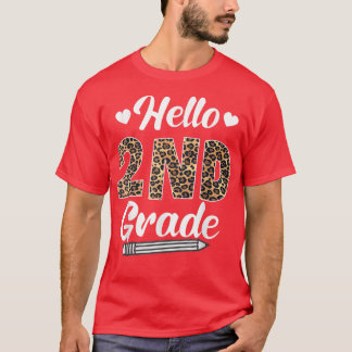 Camiseta Alô, 2º ano de volta aos professores de leopardo n