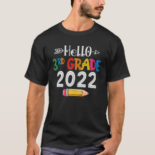 Camiseta Alô 3º Ano De 2022 De Volta À Escola Boys Gir