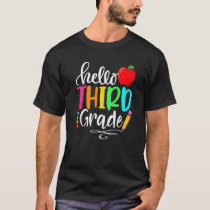 Camiseta Alô, 3º ano de volta à equipe escolar, 3º ano Fi