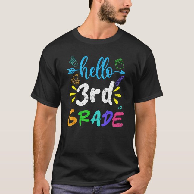 Camiseta Alô, 3º ano, de volta à escola (Frente)