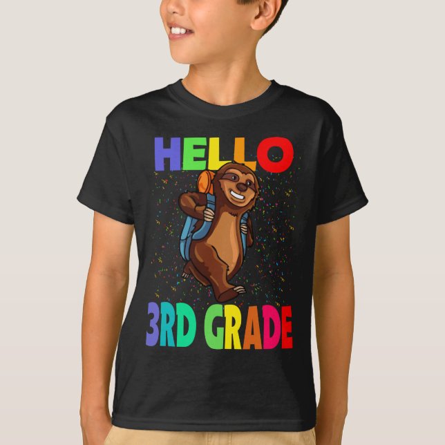 Camiseta Alô, 3º ano de volta à escola (Frente)