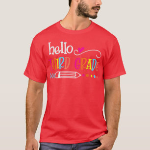 Camiseta Alô, 3º ano engraçado de 3º ano na escola T