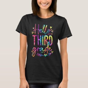 Camiseta Alô, 3º ano, Tie Dye, 1º dia da escola