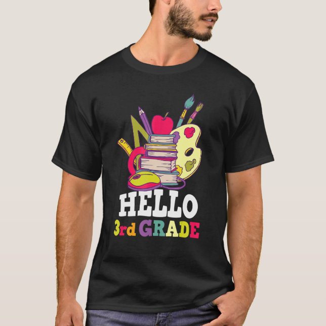 Camiseta Alô, 3º Grau de Gráfico 1 (Frente)