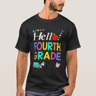Camiseta Alô, 4º Grau Da Equipe De Volta À Escola T