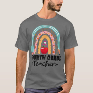 Camiseta Alô, 4º Professor Arco-Íris Primeiro Dia da Escola