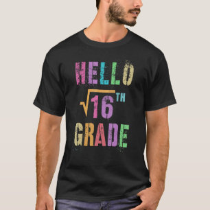 Camiseta Alô 4.ª Raiz Quadrada Do 16.º Ciclo de Estudos Mat