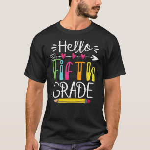 Camiseta Alô, 5º ano, 5 de Equipe, De Volta À Escola K