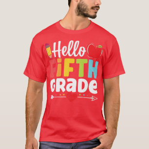 Camiseta Alô, 5º ano, 5 de Equipe, De Volta À Faculdade Fu