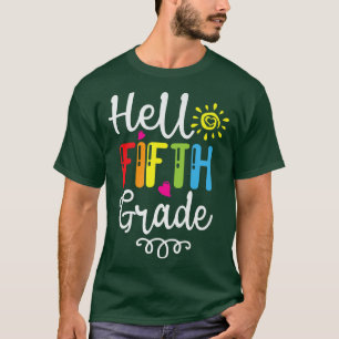 Camiseta Alô, 5º ano de volta à escola, professor do 1º dia