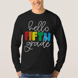 Camiseta Alô, 5º ano - Divertimento de volta ao professor u